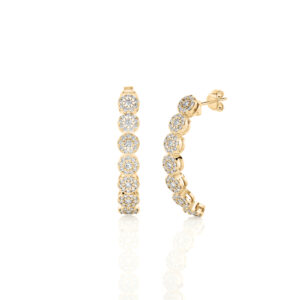Climbers diamond earrings, 1.00 CTW