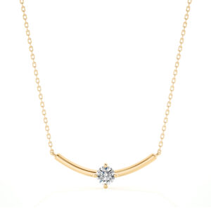 Solitaire Smile Necklace, 0.25 CTW