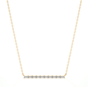 Diamond Bar Necklace, 0.40 CTW