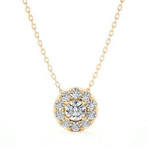 Round Halo Pendant