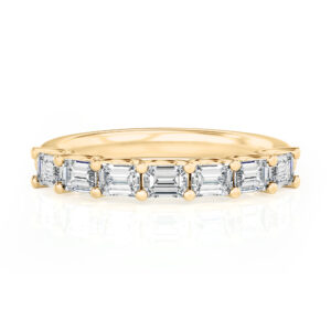 Emerald cut Wedding Band band, 1.40 CTW
